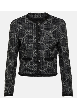 Gucci GG single-breasted wool-blend tweed jacket