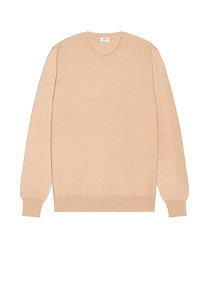 Ghiaia Cashmere Cashmere Crewneck in Camel - Tan. Size XL (also in S).