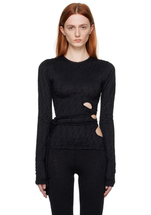Jade Cropper SSENSE Exclusive Black Long Sleeve T-Shirt