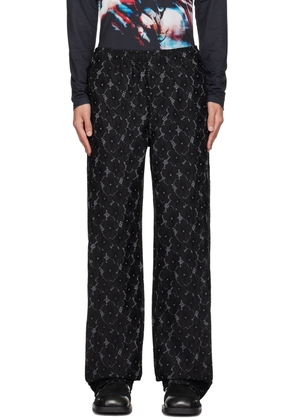 Andersson Bell Black Flower Trousers