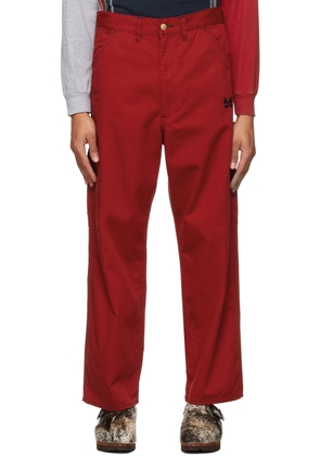 NEEDLES Red SMITH'S Edition Painter Trousers