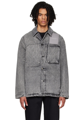 A-COLD-WALL* Gray Faded Denim Jacket