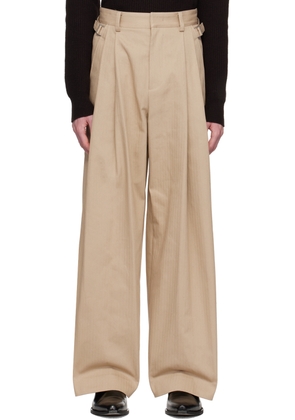 System SSENSE Exclusive Beige Trousers