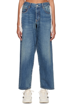 UNDERCOVER Blue Fringed Jeans