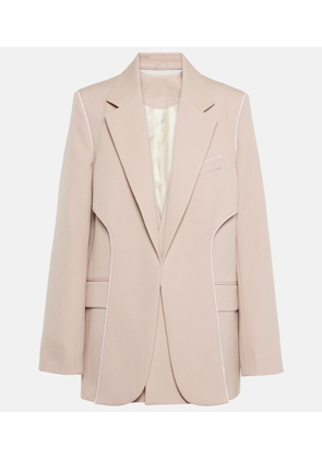 Victoria Beckham Asymmetric wool-blend blazer