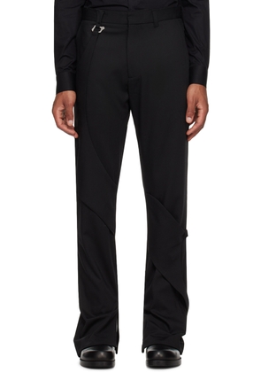 HELIOT EMIL Black Integrated Tailored Trousers