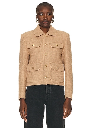 NILI LOTAN Paloma Jacket in Camel - Nude. Size XS (also in S, M, L).