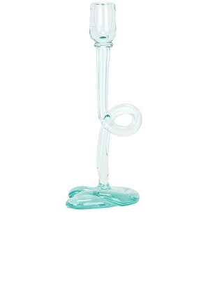 Completedworks Candlestick in Clear - Blue. Size all.