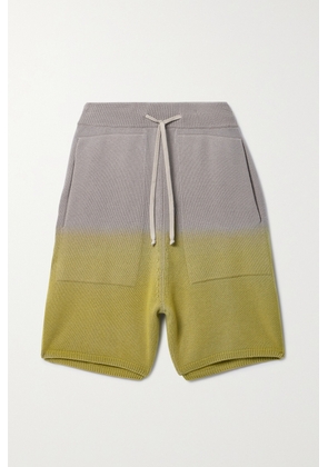 Rick Owens - Dégradé Cashmere Shorts - Green - x small,small,medium,large