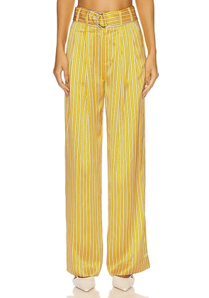 Equipment Armand Trouser in Yellow. Size 10, 12, 2, 4.