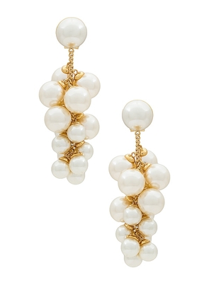 Lele Sadoughi Grape Earrings in Ivory.