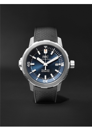 IWC Schaffhausen - Aquatimer Expedition Jacques-Yves Cousteau Automatic 42mm Stainless Steel and Rubber Watch, Ref. No. IW329005 - Men - Blue