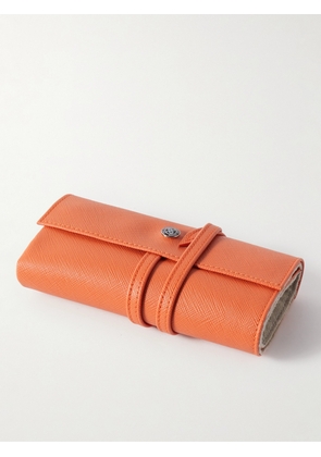 Rapport London - Via Range Cross-Grain Leather Watch Roll - Men - Orange