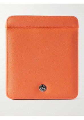 Rapport London - Via Range Double Cross-Grain Leather Watch Case - Men - Orange
