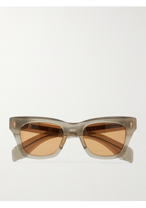 Jacques Marie Mage - Dealan Square-Frame Acetate Sunglasses - Men - Gray