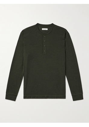 Club Monaco - Wool-Blend Henley T-Shirt - Men - Green - XS