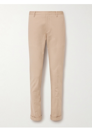 Paul Smith - Slim-Fit Cotton-Blend Twill Trousers - Men - Neutrals - UK/US 30