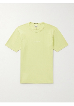 C.P. Company - Resist-Dyed Logo-Print Cotton-Jersey T-Shirt - Men - Yellow - S