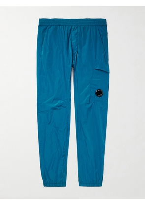 C.P. Company - Chrome Tapered Logo-Appliquéd Shell Sweatpants - Men - Blue - IT 44