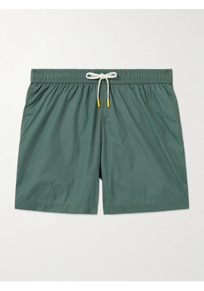 Hartford - Straight-Leg Mid-Length Recycled Swim Shorts - Men - Green - S