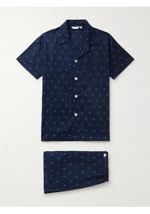 Derek Rose - Nelson 98 Printed Cotton-Poplin Pyjama Set - Men - Blue - UK/US 38