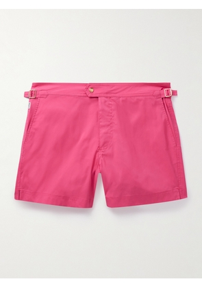 TOM FORD - Slim-Fit Short-Length Swim Shorts - Men - Pink - IT 44