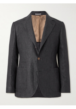 Brunello Cucinelli - Linen Suit Jacket - Men - Gray - IT 46