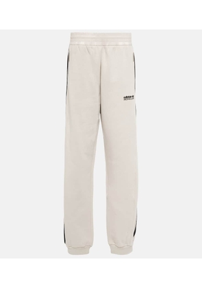MONCLER GENIUS + adidas Originals shell-trimmed two-tone jersey wide-leg  track pants