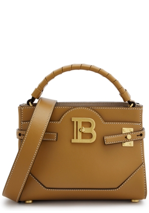 Balmain B-Buzz 22 Leather top Handle bag - Tan