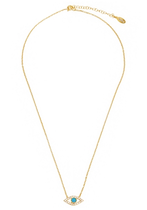 Soru Jewellery Carlotta 18kt Gold-plated Necklace - Turquoise