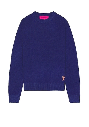 The Elder Statesman Simple Crew in Blue Jay - Blue. Size S (also in M).