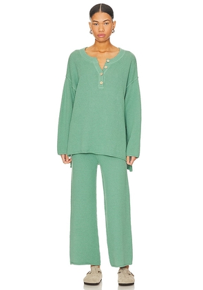 Free People Hailey Set in Teal. Size S.