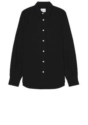 Norse Projects Osvald Cotton Tencel Shirt in Black - Black. Size S (also in L).