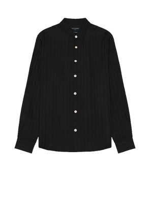 ALLSAINTS Auriga Shirt in Black. Size L, XL/1X.