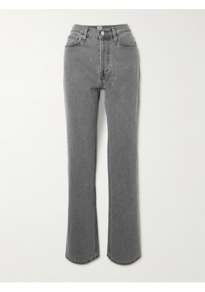TOTEME - High-rise Straight-leg Organic Jeans - Gray - 23,24,25,26,27,28,29,30,31,32
