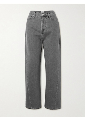 TOTEME - High-rise Straight-leg Organic Jeans - Gray - 23,24,25,26,27,28,29,30,31