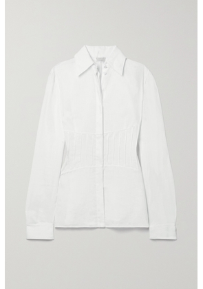 Gabriela Hearst - Duff Pleated Linen Shirt - White - IT36,IT38,IT40,IT42,IT44,IT46,IT48