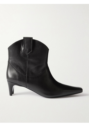 STAUD - Western Wally Leather Ankle Boots - Black - IT36,IT37,IT37.5,IT38,IT38.5,IT39,IT40,IT41,IT42