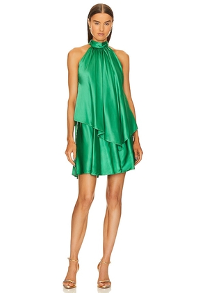 Michael Costello x REVOLVE Stella Mini Dress in Green. Size M, XS.