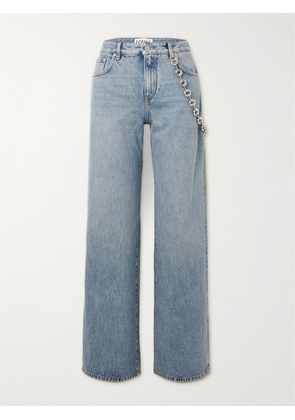 Loewe - Chain-embellished Mid-rise Straight-leg Jeans - Blue - FR32,FR34,FR36,FR38,FR40,FR42,FR44