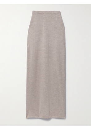 Magda Butrym - Wool, Silk And Cashmere-blend Maxi Skirt - Neutrals - FR34,FR36,FR38,FR40,FR42