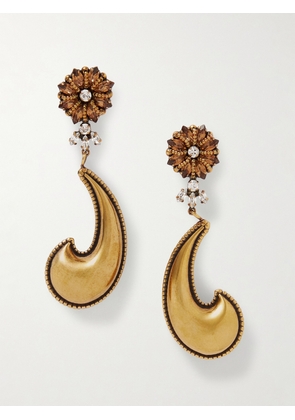 Etro - Gold-tone Crystal Earrings - One size