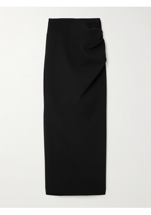 Sergio Hudson - Draped Wool-blend Crepe Maxi Skirt - Black - US2,US4,US6,US8,US10,US12,US14,US16
