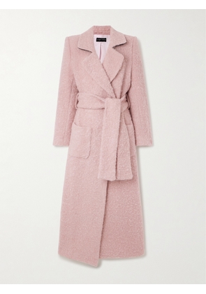 Sergio Hudson - Belted Mohair And Wool-blend Coat - Pink - US2,US4,US6,US8,US10