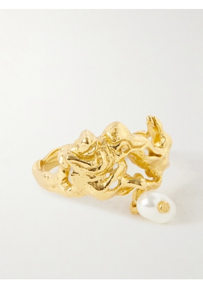 Pacharee - Kinari Gold-plated Pearl Ring - 50,51,52,53,54
