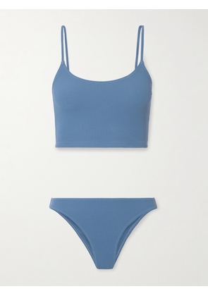 Lido - + Net Sustain Quarantotto Ribbed Bikini - Blue - x small,small,medium,large,x large