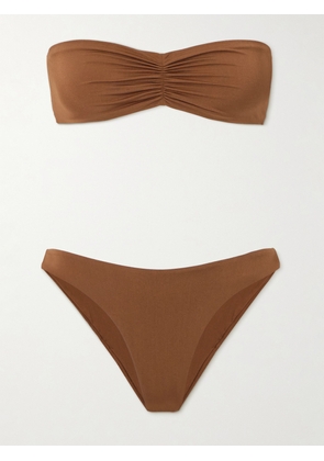 Lido - + Net Sustain Cinquantadue Bandeau Bikini - Brown - x small,small,medium,large,x large