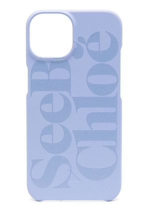 See by Chloé logo-print iPhone 13 case - Purple