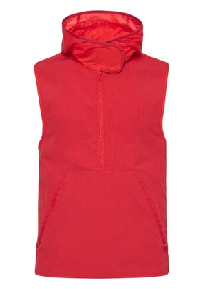 Ferragamo hooded touch-strap gilet jacket - Red