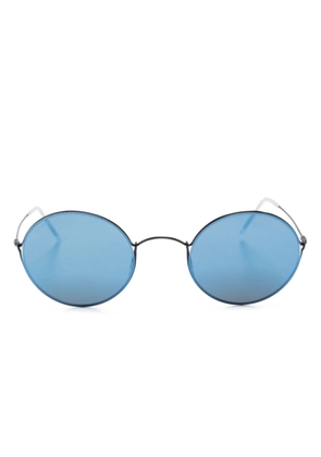 Giorgio Armani matte round-frame sunglasses - Black